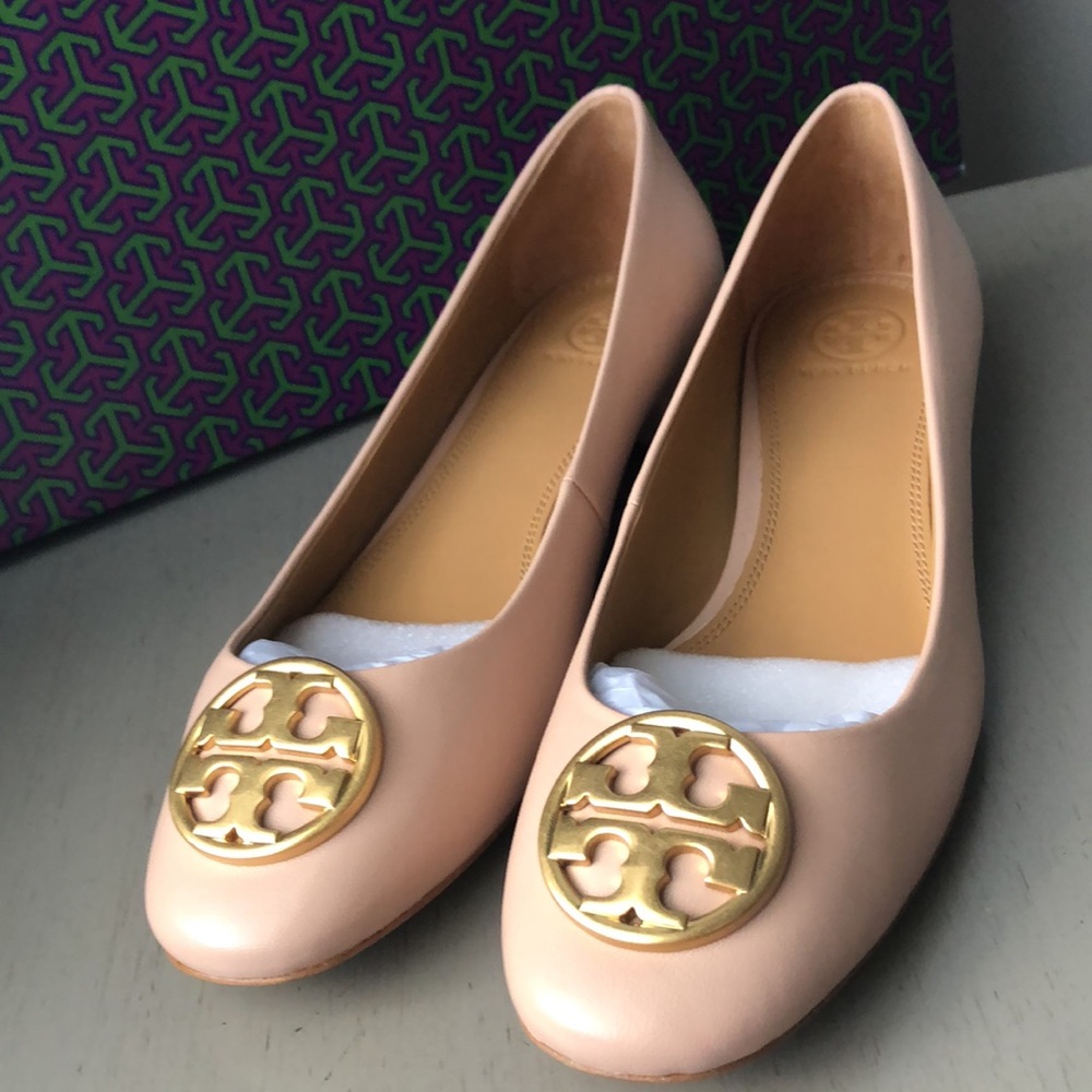 Tory Burch Chelsea 25mm Ballet Flat Nappa Leather Sz 9
